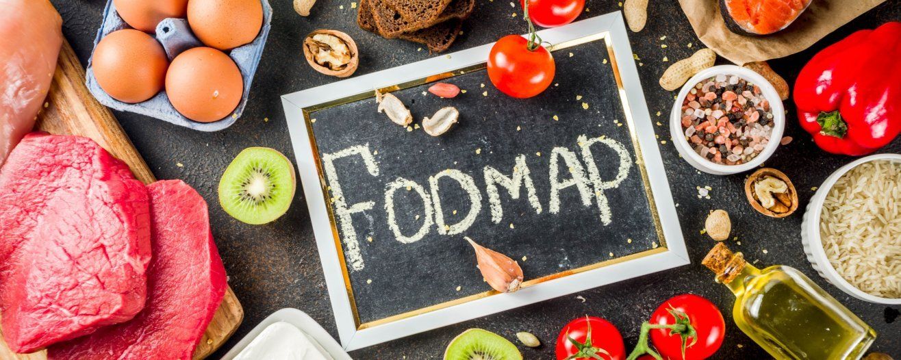 Tafel auf der FODMAP mit Kreide geschrieben wurde